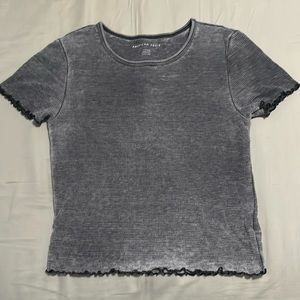 american eagle waffle crop top